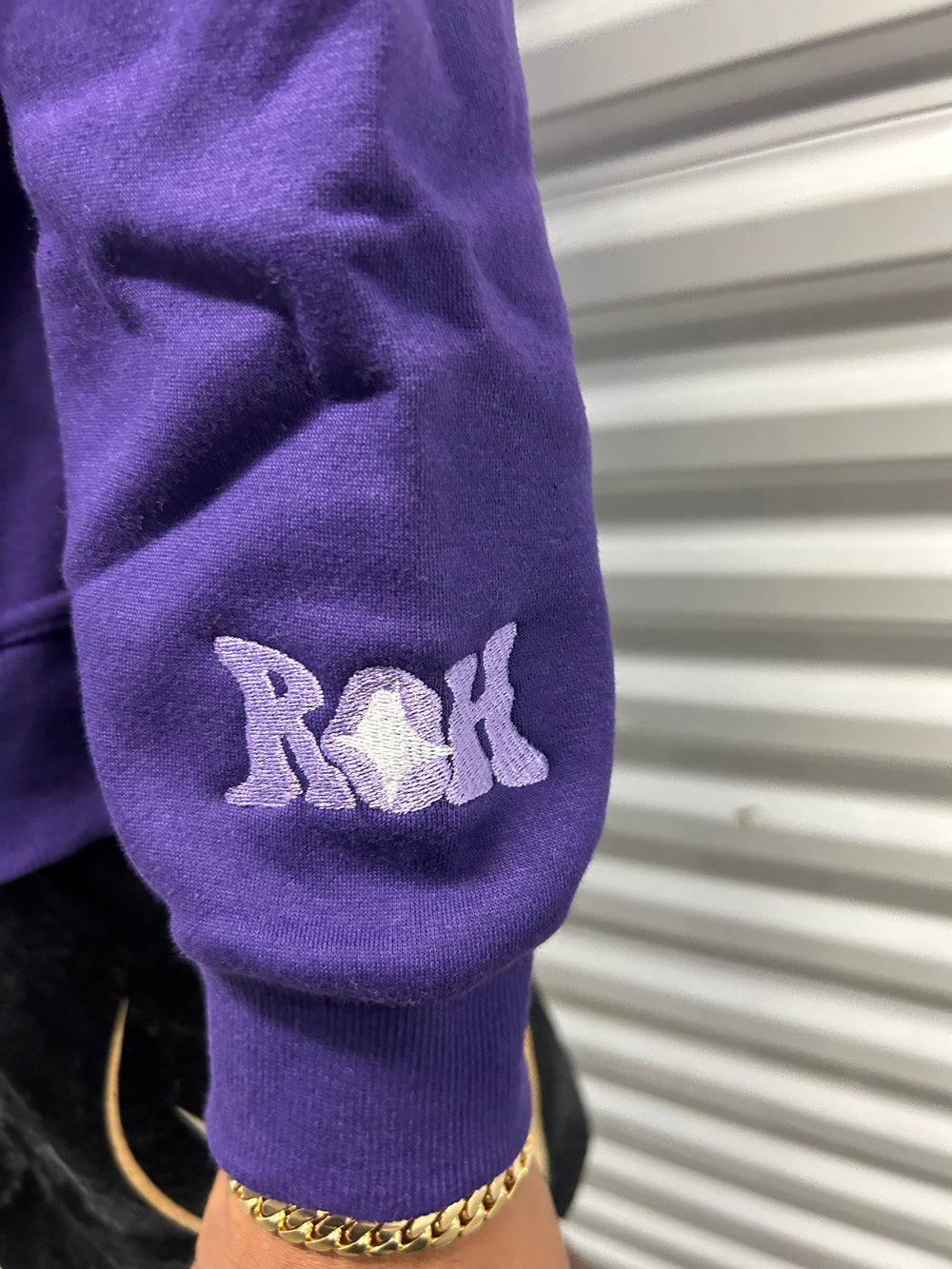 "purple" forever hustling zip up